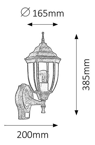 Venkovní svítidlo Nizza 8458 (antická zlatá)