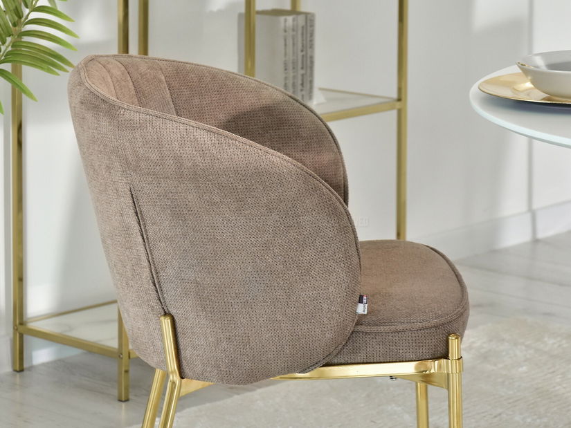 Židle Felix (béžová + zlatá)