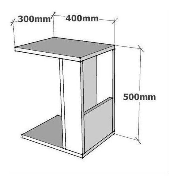 Příruční stolek Ditosi (ořech)