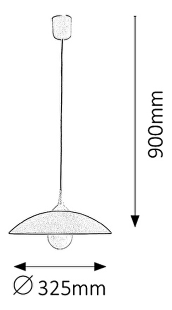 Závěsné svítidlo Cupola Range 4613 (oranžová + bílá)