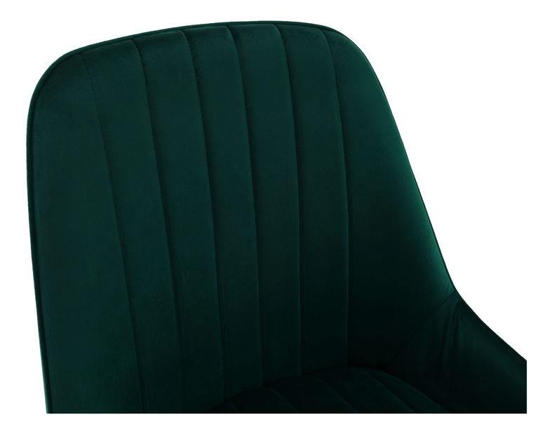 Jídelní židle Soddy (smaragdová + zlatá)