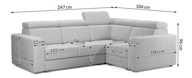 Rohová sedací souprava Viktoria 2R1 (P) (béžová Country 03)