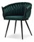 Jídelní židle Radio (zelená + černá)