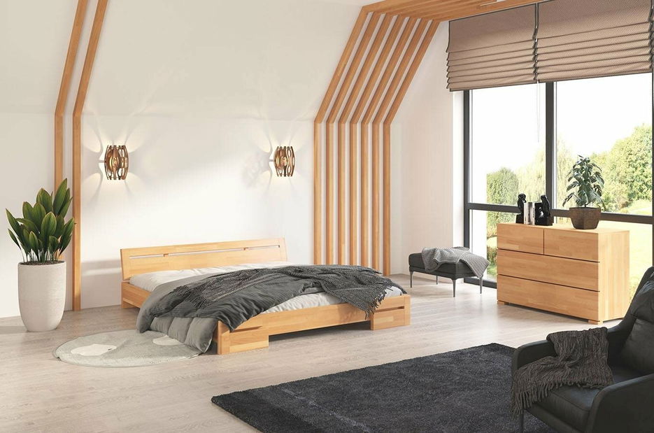 Manželská postel 200 cm Naturlig Bokeskogen (buk)