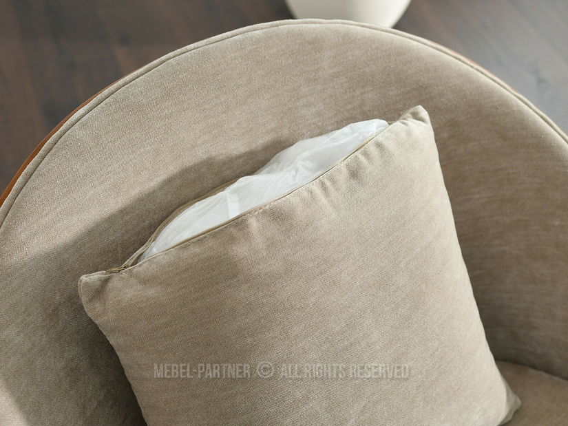 Designové křeslo Antienos (béžová + černá)