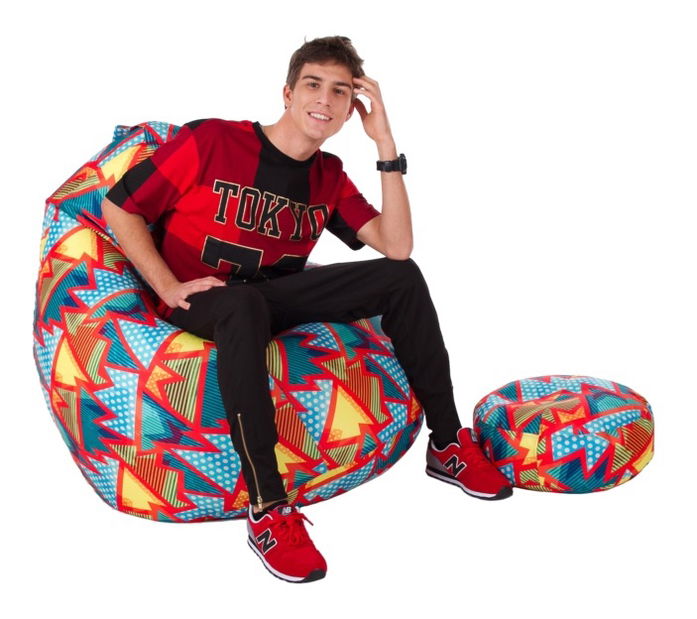 Sedací vak Kizzy XXL (podnožka ZADARMO) (TD 356)