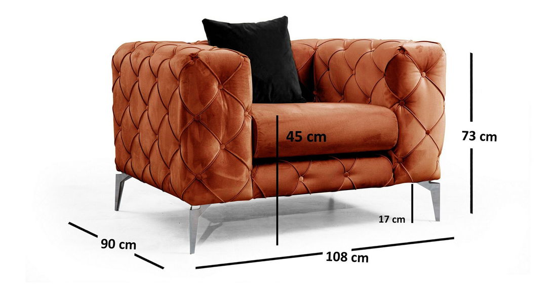 Křeslo Collo (oranžová)