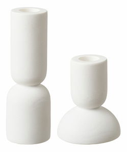 Svícen 2 ks Csaloria 5 (bílá)