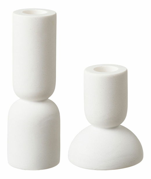 Svícen 2 ks Csaloria 5 (bílá)