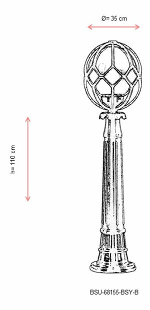 Venkovní podlahové svítidlo Ismael (černá)