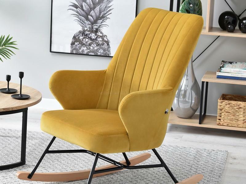 Křeslo Florida (hořčičná + buk bílý)