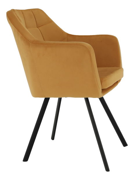 Křeslo Zela (hořčicová)