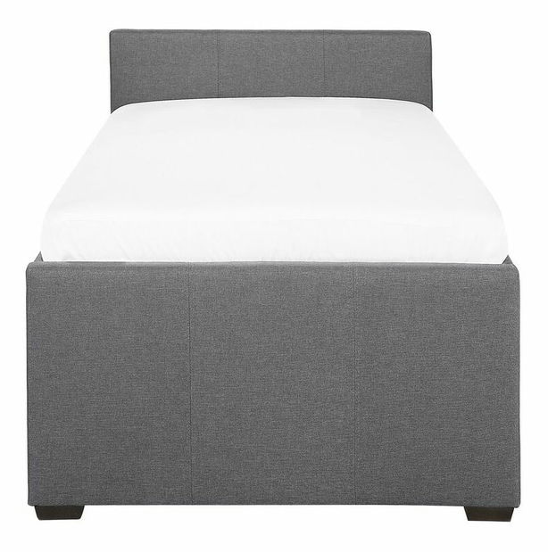 Rozkládací postel 80 cm MERMAID (s roštem) (tmavě šedá)