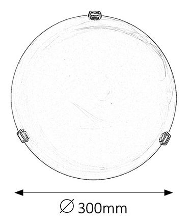 Stropní svítidlo Alabastro 3201 (rýžové kamenné sklo + zlaté úchytky)