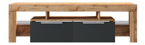 TV skříňka/stolek Vulcano (dub lancaster + černá)