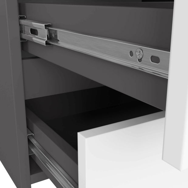 Komoda Crueldad (grafit + biela) *bazar