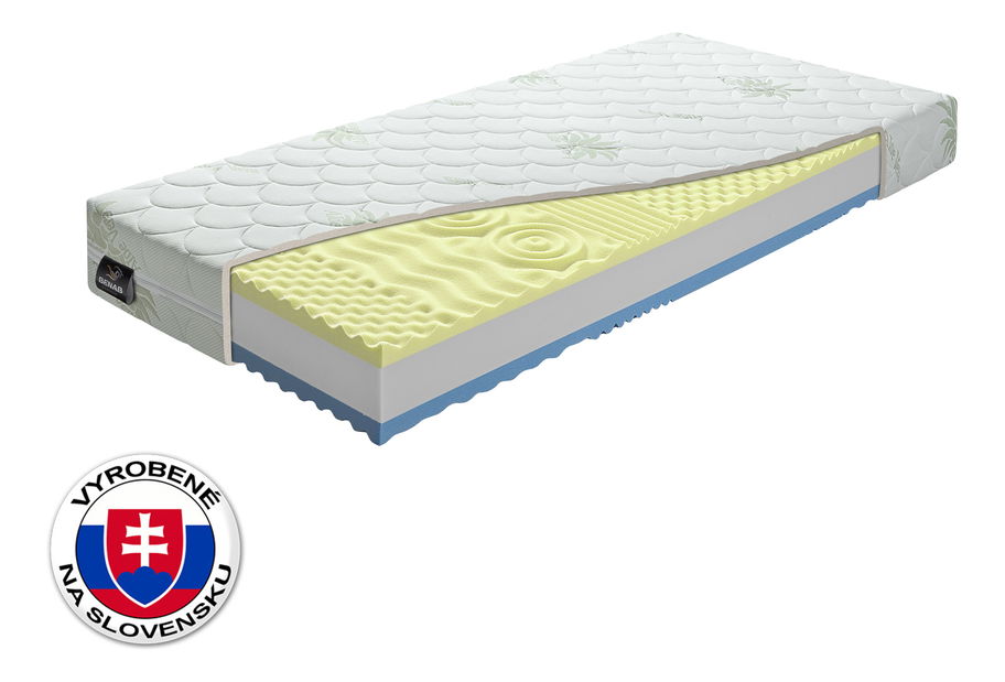 Pěnová matrace Benab Visco Plus 200x80 cm (T3/T4) *výpredaj