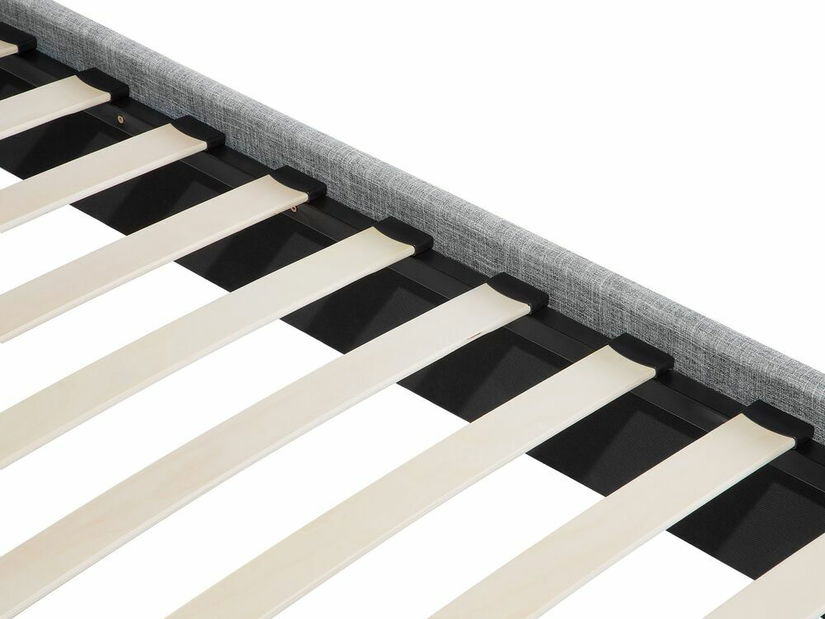 Manželská postel 160 cm SANCHEZ (s roštem) (šedá)