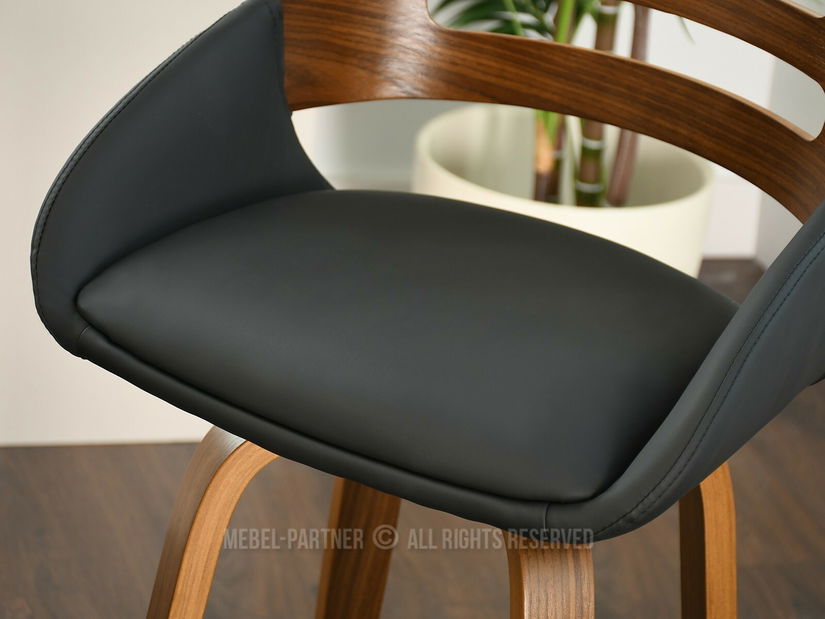 Židle Theo H (ořech tmavý + černá)