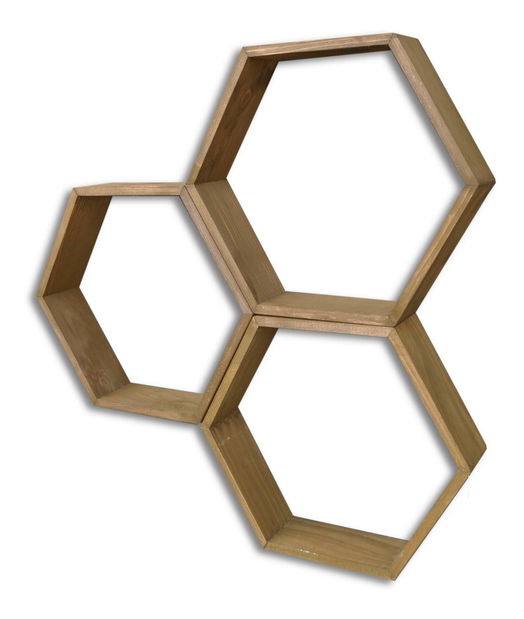 Set 3ks. polic Lunole 1 (ořech)