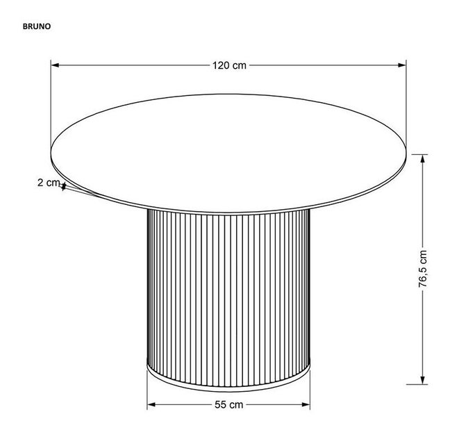 Jídelní stůl Branda (mramor bílý + ořech)