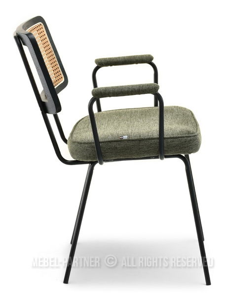 Židle Cleo (kaki + černá)