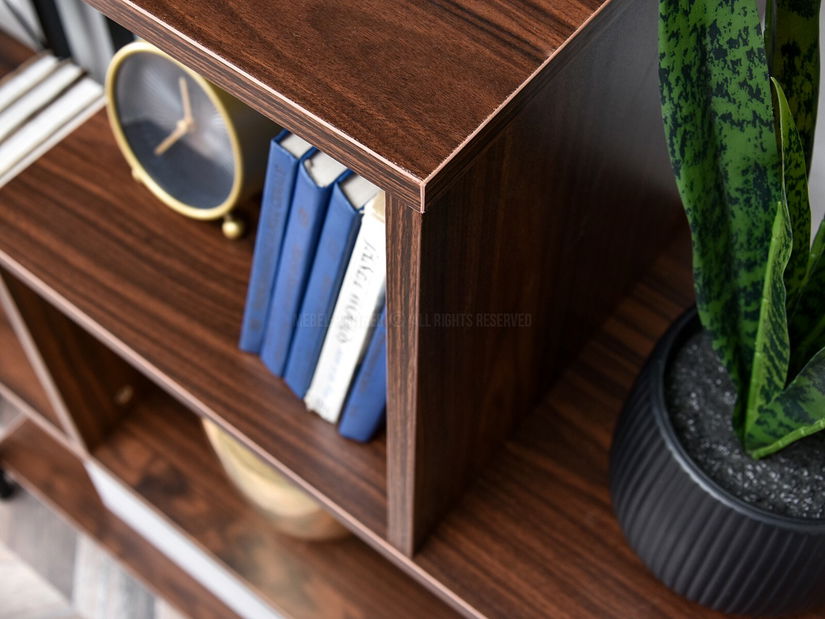 Regál Harp B (ořech + černá)