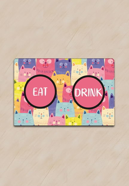 Podložka pod misky Cats 1 (vícebarevné)