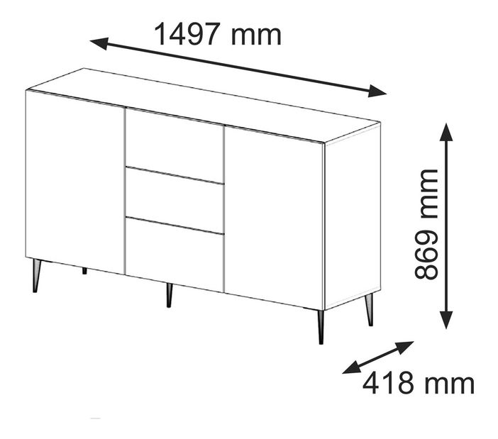 Komoda Rawy 2d3s 2 (artisan)