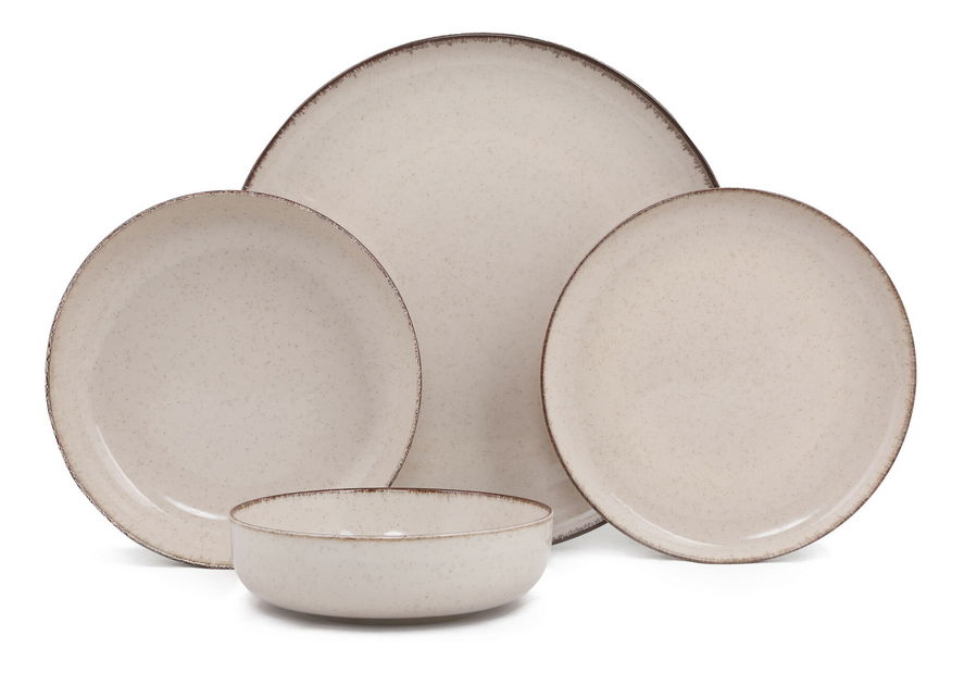 Jídelní souprava (24 ks.) Modvi (skořicová)