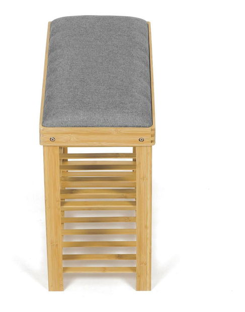 Botník Darse (bambus + šedá)