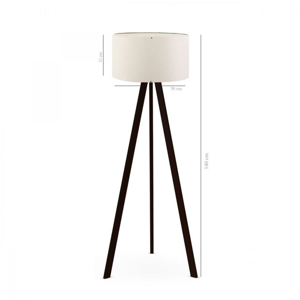 Stojanová lampa Amorekko 5 (krémová + černá)