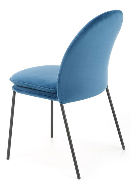 Jídelní židle Kemis (modrá + černá)