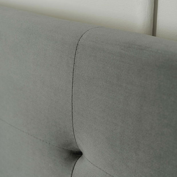 Manželská postel 160 cm Baviera (šedá) (s roštem)