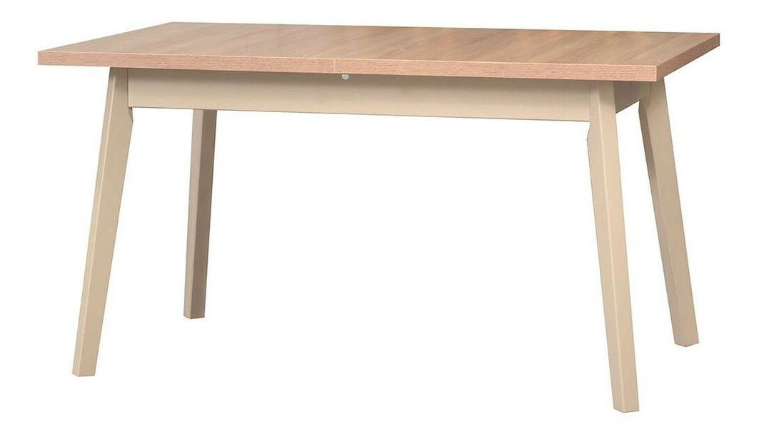 Stůl Harry 80 x 140+180 V (dub grandson L) (bílá)