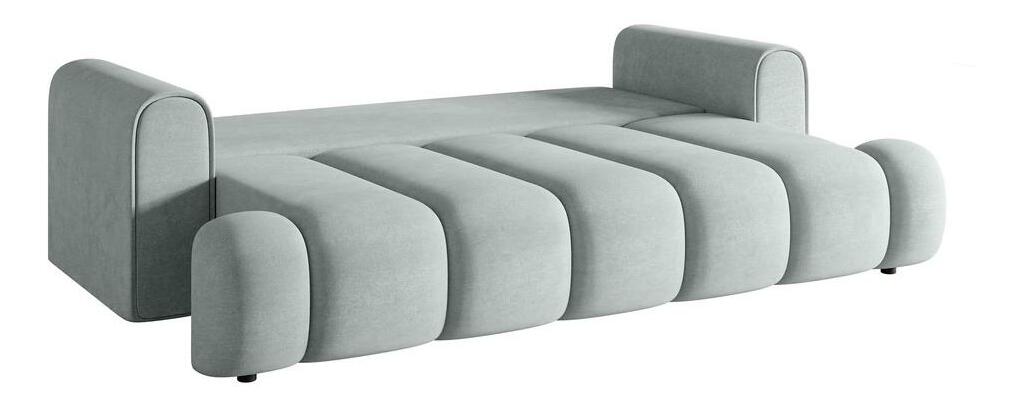 Pohovka trojsedačka Didier (šedá světlá + černá)