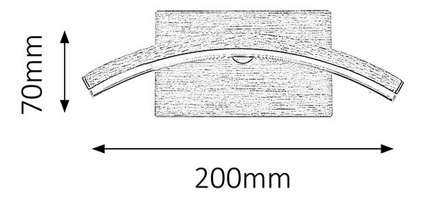 Nástěnné svítidlo Addison 5757 (broušený hliník)