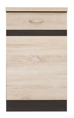 Spodní kuchyňská skříňka BRW Junona line D1D/50/82/L (Dub sonoma + Wenge)