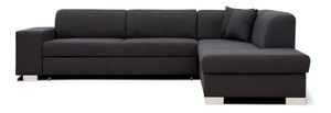 Rohová sedací souprava Dan (černá) (P)