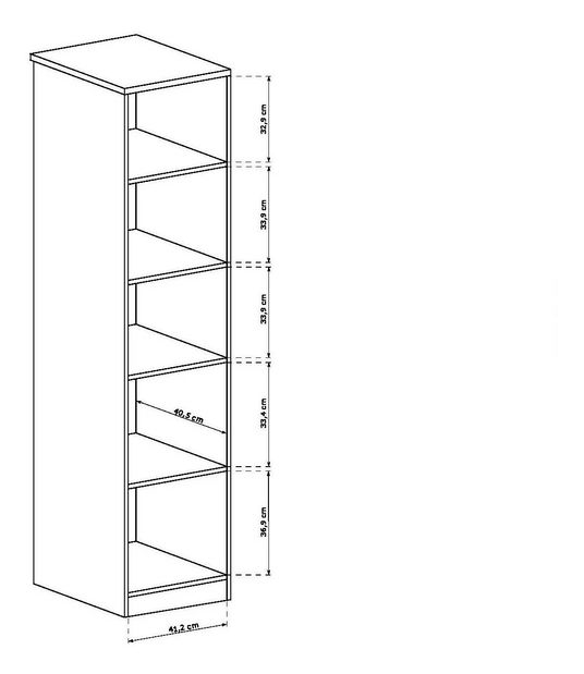 Vitrína Titanus 10 (dub lefkas)