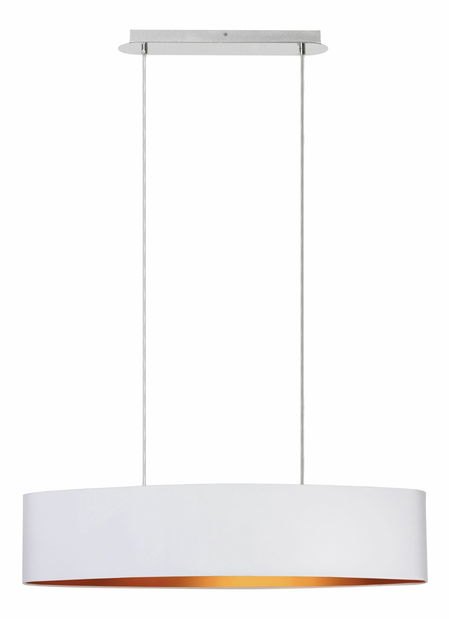 Závěsné svítidlo Monica 2532 (bílá + zlatá + chromová)