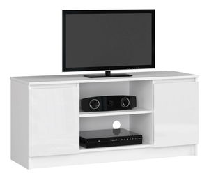 TV stolek Darian (bílý vysoký lesk)