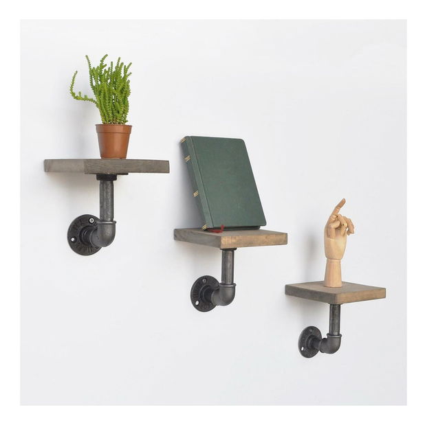 Set 3ks. polic Nenanu 21 (ořech + černá)