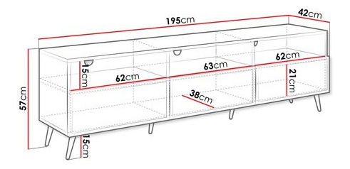TV skříňka/stolek Baranto 3K (černá)