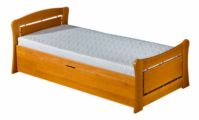 Rozkládací postel 90 cm Pauli 2 (s rošty a úl. prostorem)