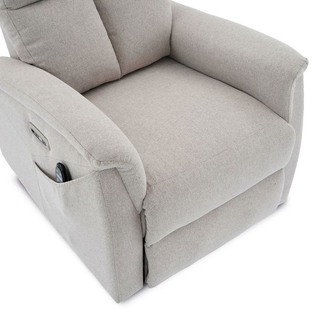 Polohovací křeslo Tesalureza (krémová)