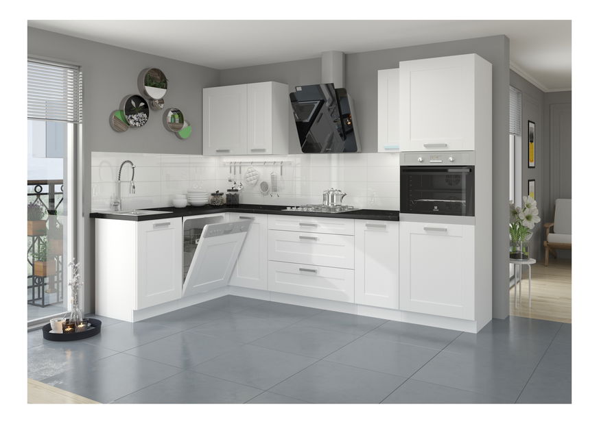 Dvířka na vestavnou myčku nádobí Lucid ZM 446 x 570 (bílá + bílá) *výprodej