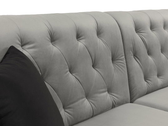 Rohová rozkládací pohovka Leon (L) (Magic Velvet 2213 + Magic Velvet 2213 + Magic Velvet 2205)