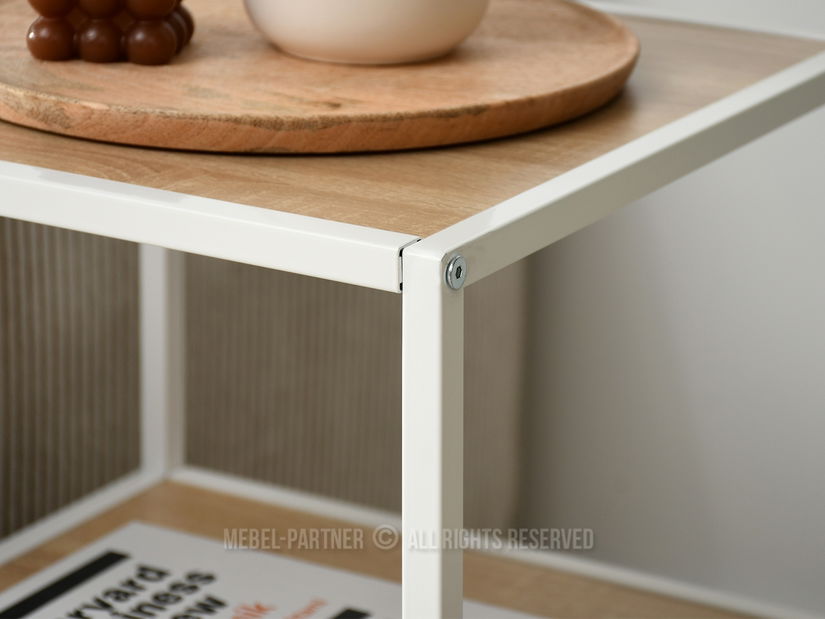 Noční stolek Soren Ns (sonoma + bílá)