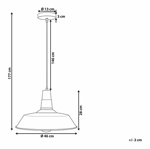 Závěsná lampa Bayon (bílá)